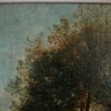 Framed reproduction Corot