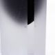 Frosted black Murano glass vase