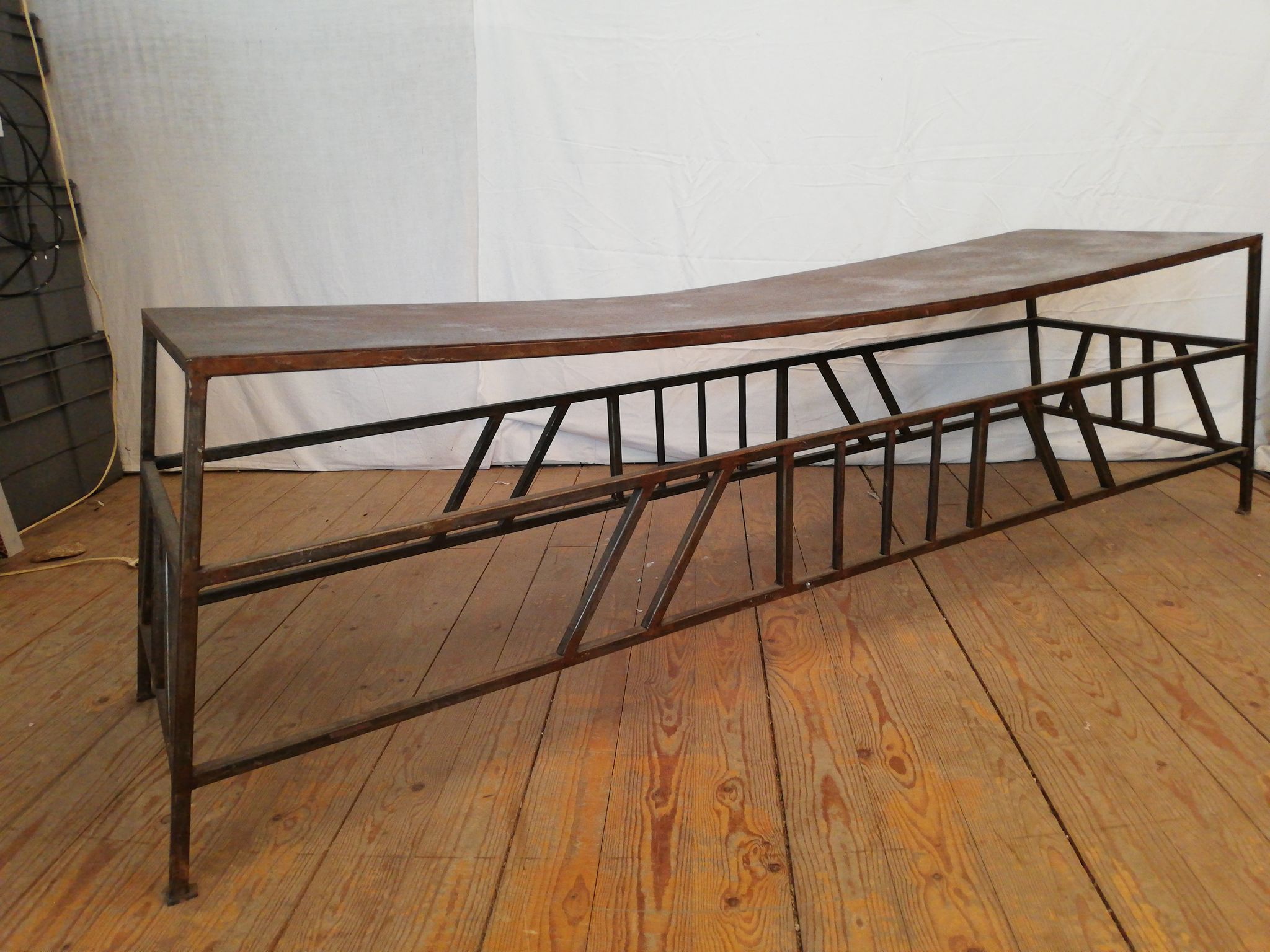 Metal bench