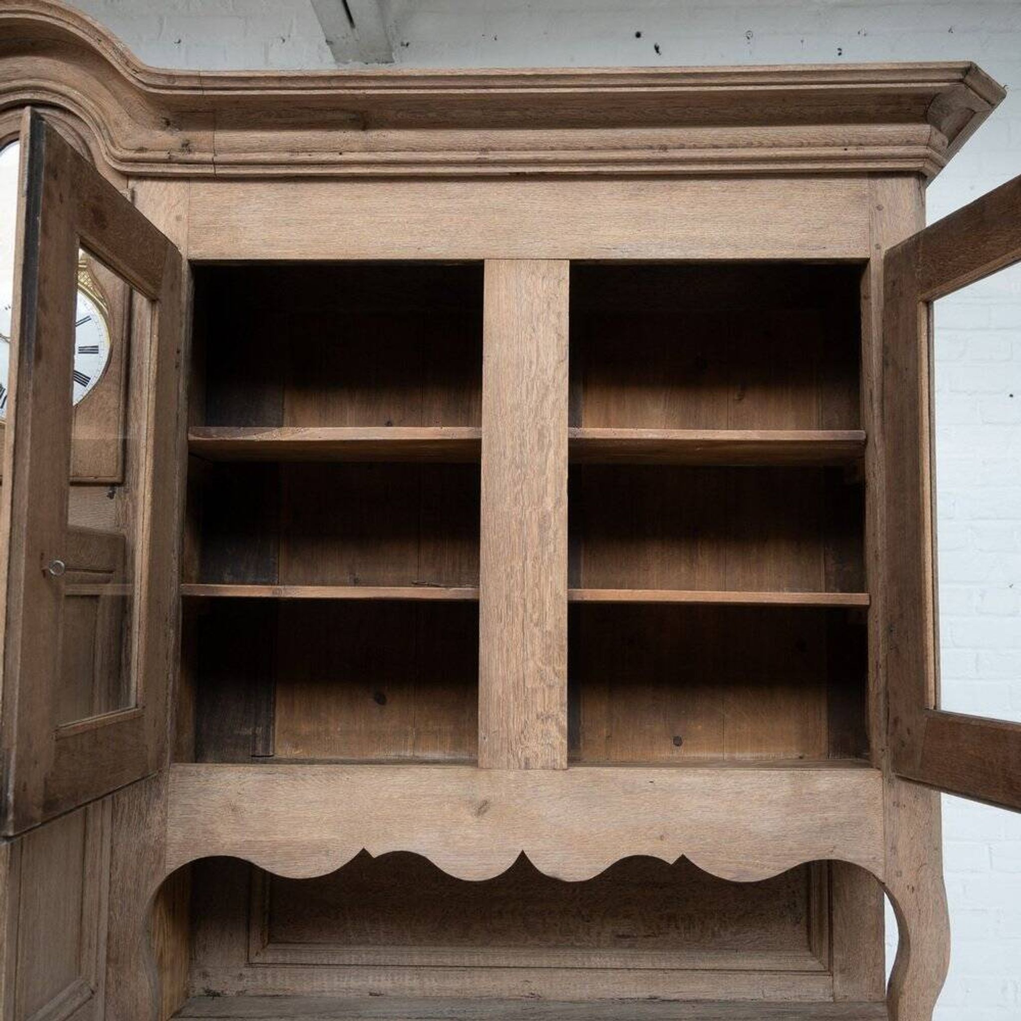 Large Oak 2-Part Buffet, France, 1780s