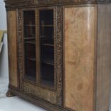 Magnificent Italian Wardrobe in Walnut with Big Lion Feet, 1920s