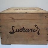 Vintage Skated Wood Case Suchard