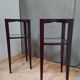 Pair of varnished wood selettes
