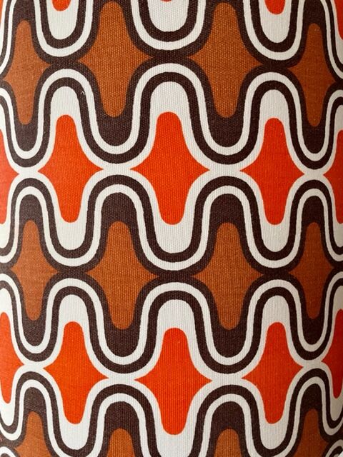 Lampshade novaline h40 d35 fabric 1970