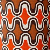 Lampshade novaline h40 d35 fabric 1970