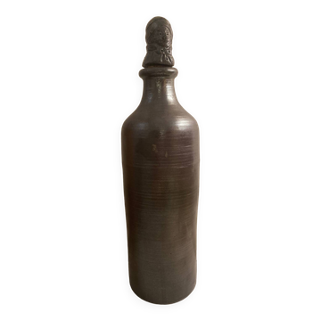 Bouteille à Calvados terre cuite