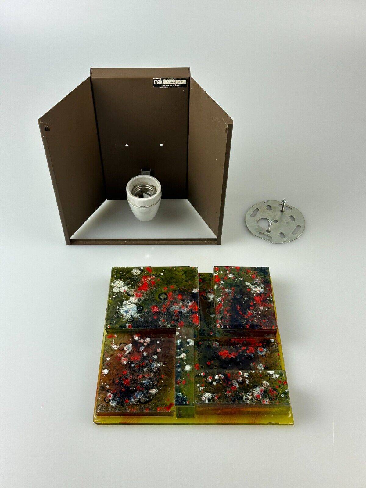 60s 70s wall lamp by Willem Van Oyen for Raak Amsterdam Made in Holland