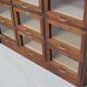 Vintage Dutch Oak Haberdashery Shop Cabinet / Vitrine, 1950s