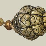 Amber Venetian lantern pendant light