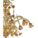 Murano Glass “Sunflowers” Chandelier – Venetian Style in Amber & Green