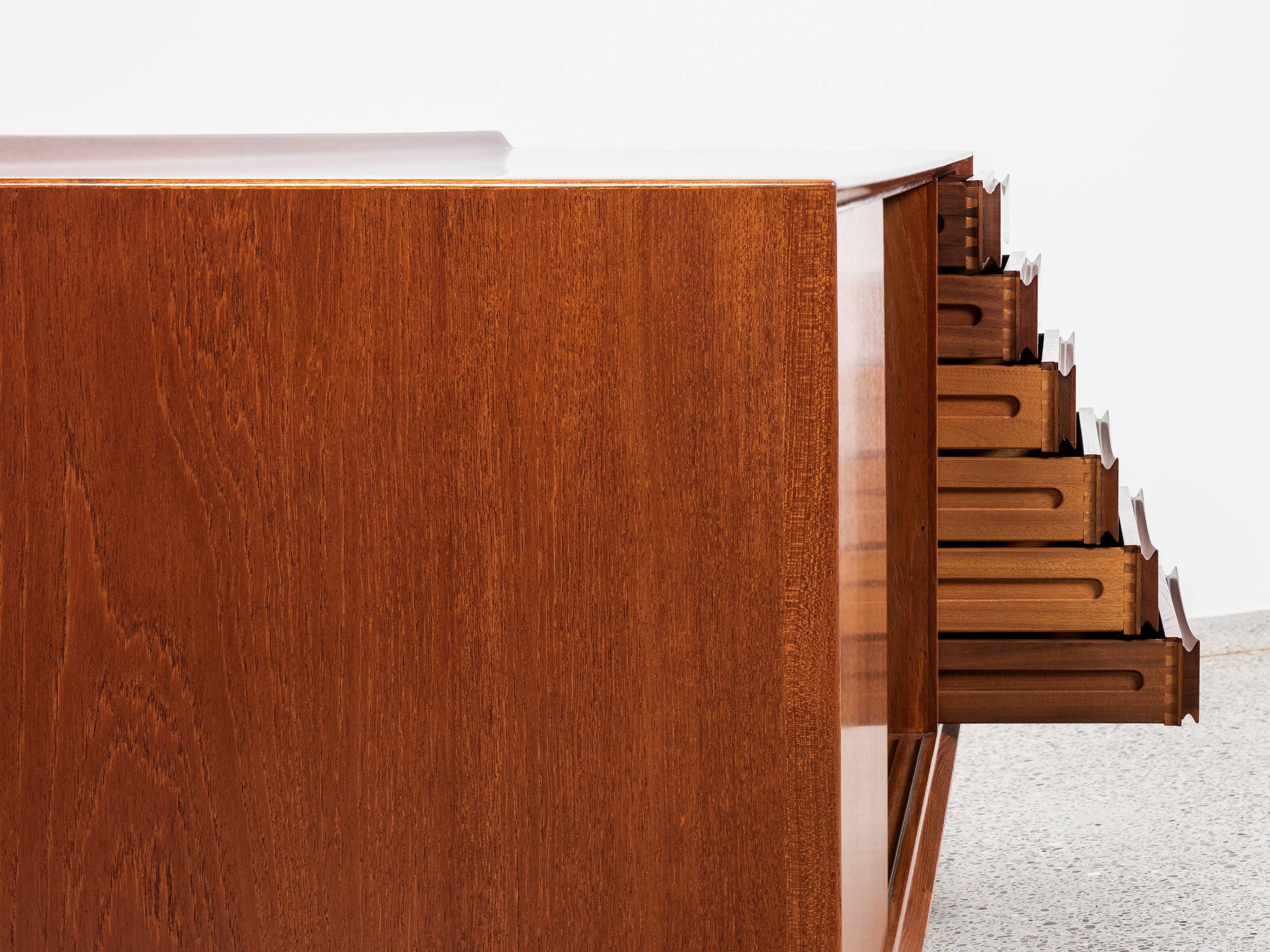 Midcentury Danish sideboard OS29 in teak by Arne Vodder for Sibast 1960s