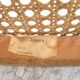 Curved wooden caned bistro chair ZPM