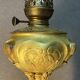 Beautiful and old oil lamp in gilded bronze, attributed to Georges Leleu