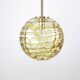Glass ball suspension by Doria Leuchten Germany 1960s