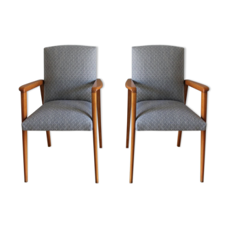 Pair of armchairs bridge 60's