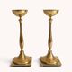 Scandinavian Modern Brass Candlesticks by Gunnar Ander for Ystad Metall