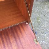 Vintage teak secretary with 3 drawers