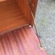 Vintage teak secretary with 3 drawers