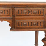 Flat walnut desk