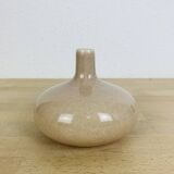 Ball vase with thin neck, pink ceramic, single-flower vase