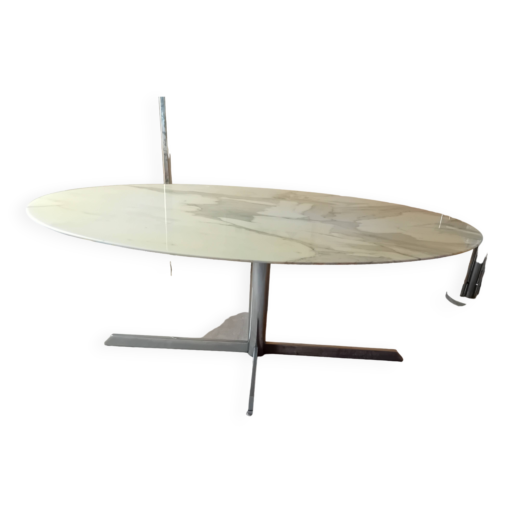 Roche Bobois oval marble table