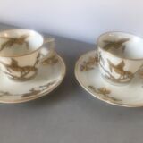 Paire de tasses Bernardaud, Reine Élisabeth (1957)