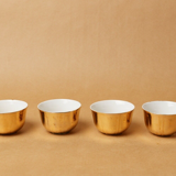 Lot 5 cups coffee porcelain gilded 1970 1980