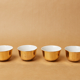 Lot 5 cups coffee porcelain gilded 1970 1980