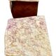 Pair of bedside tables in marquetry – veined marble top – Louis XV style