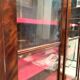 Louis Philippe display case in mahogany and mahogany veneer 19th century