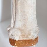 Statuette plâtre signée Pommier
