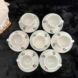 Service à café porcelaine table & couleurs modèle framboises