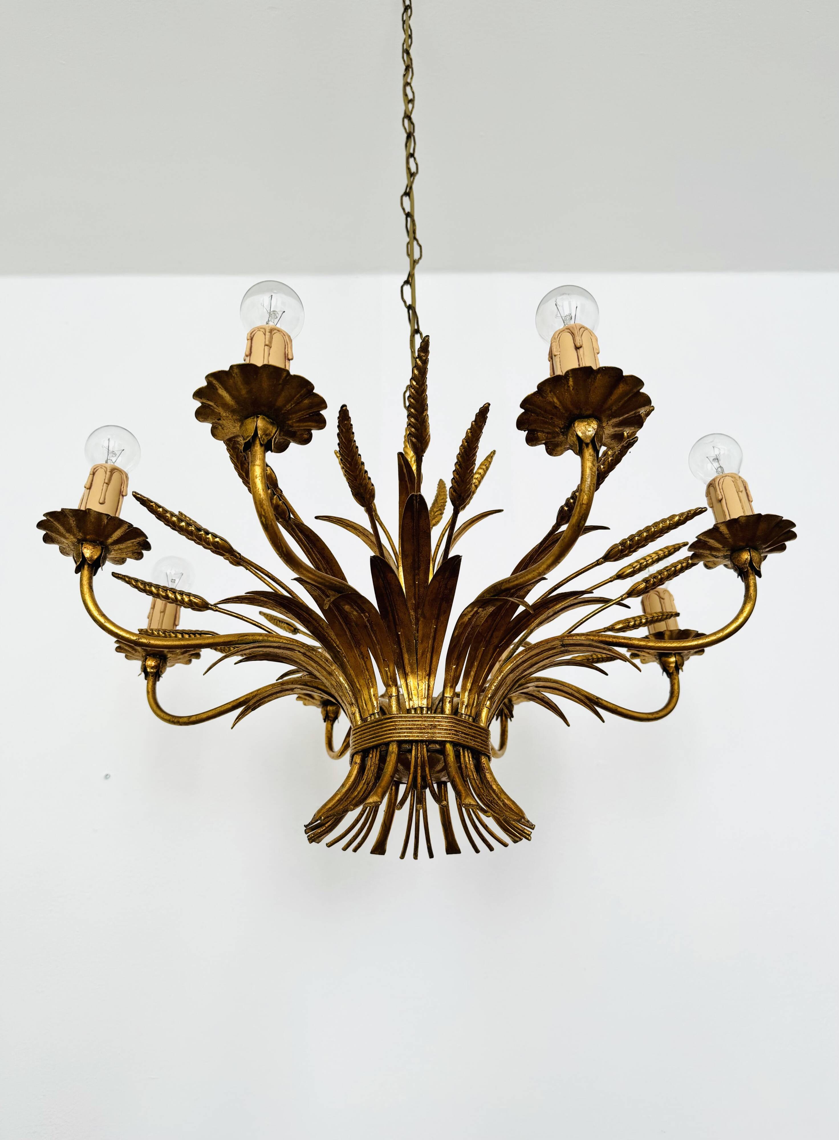 Italian Hollywood Regency Chandelier by Hans Kögl