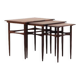 Set of three rosewood tables, Danish design, 60's, production: Denmark