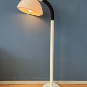 Vintage white Dijkstra mushroom space age floor lamp
