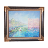 Huile sur toile - Venise rose - Benoist Chardin