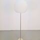 Vintage Opaline Glass Globe Floor Lamp from Hufnagel Leuchten, Germany, 1970s