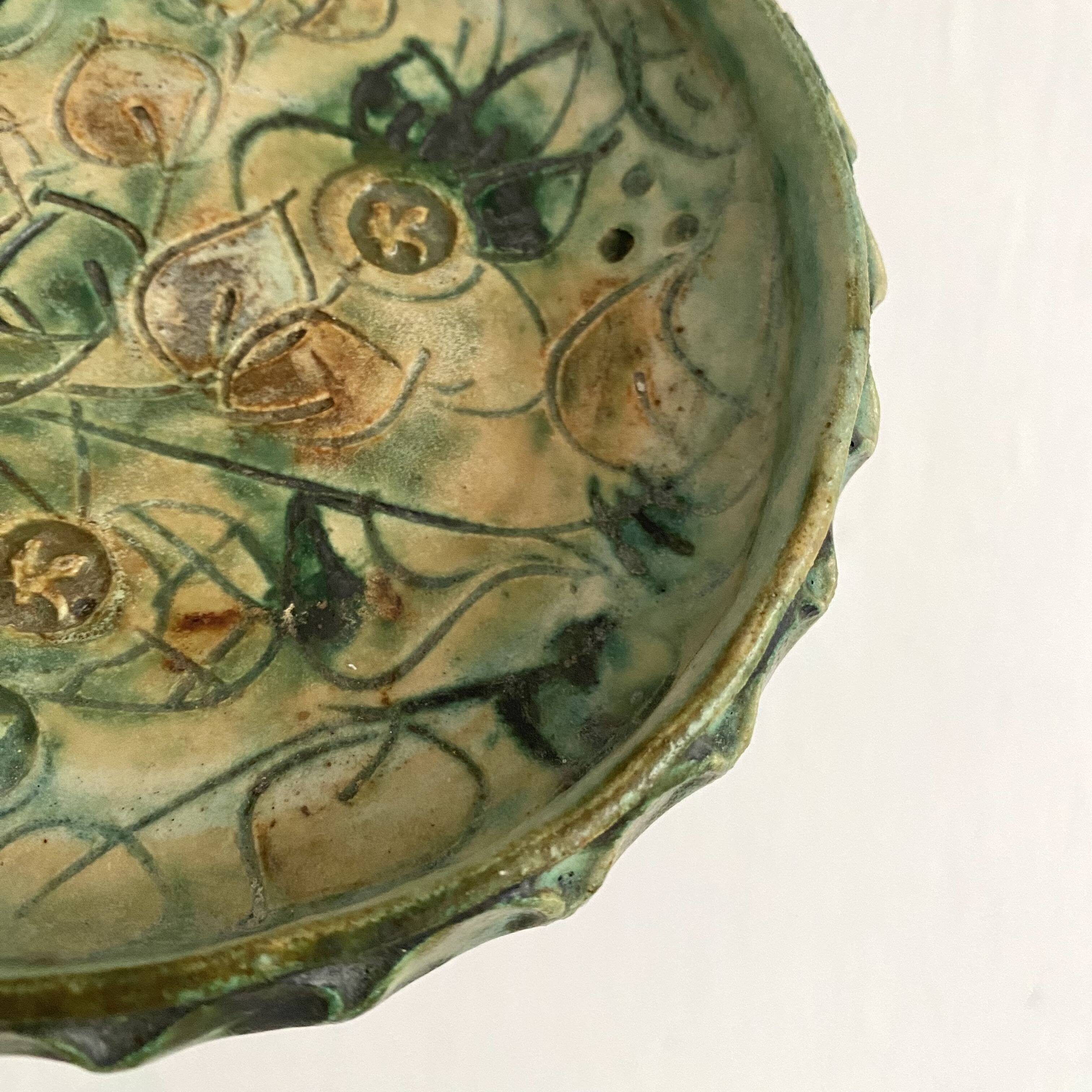Ceramic pocket emptier signed Françoise Chedeville, 1970