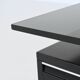 Bureau d'angle exécutif Abbondinterni en acajou et verre, Italie, 1970