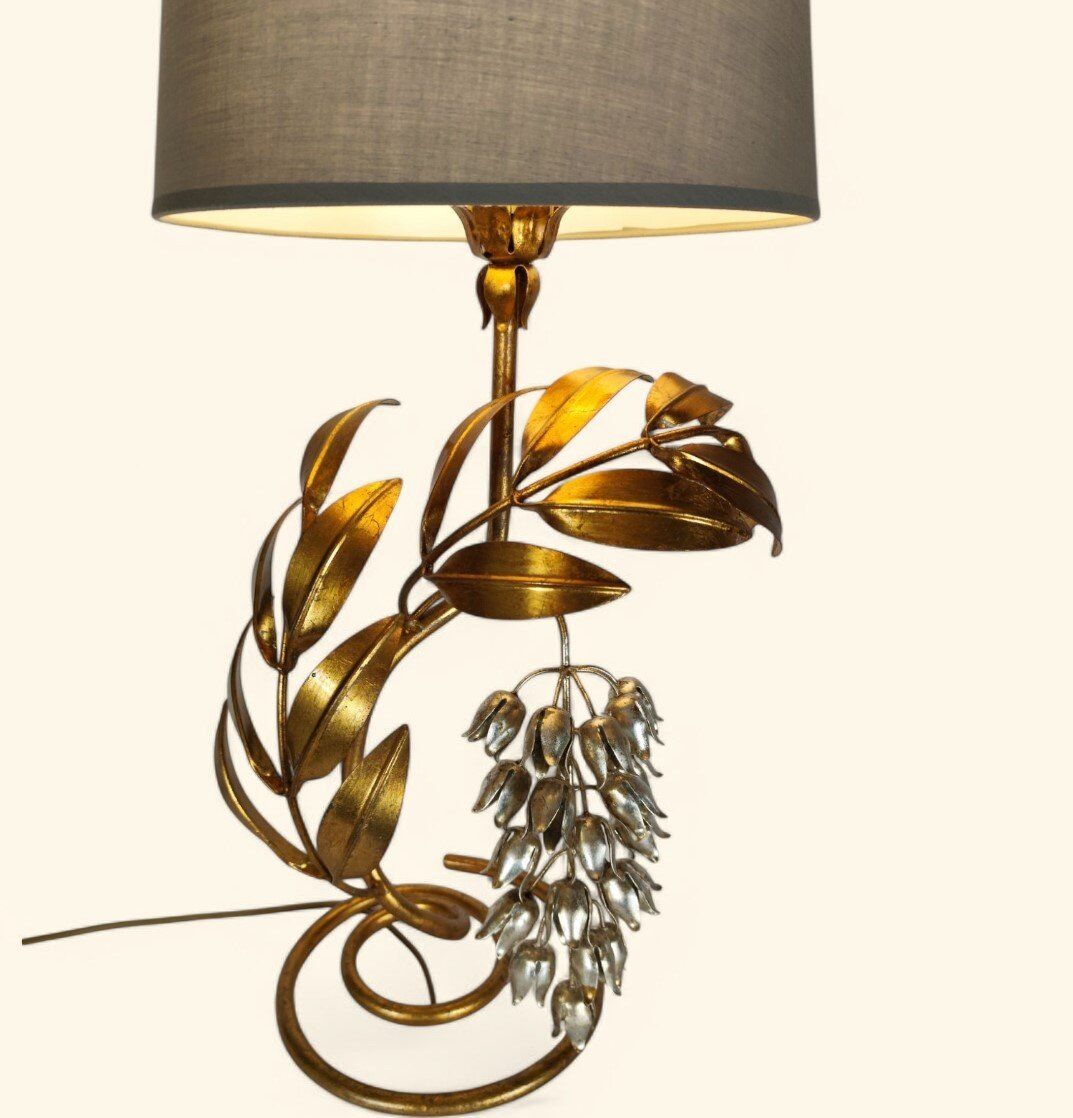 "Wisteria" lamp by Hans Kögl / Maison Jansen, 1960s-1970s