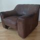 Swiss club chair by Sede Designer Leather Model DS44 from the 1970s.
