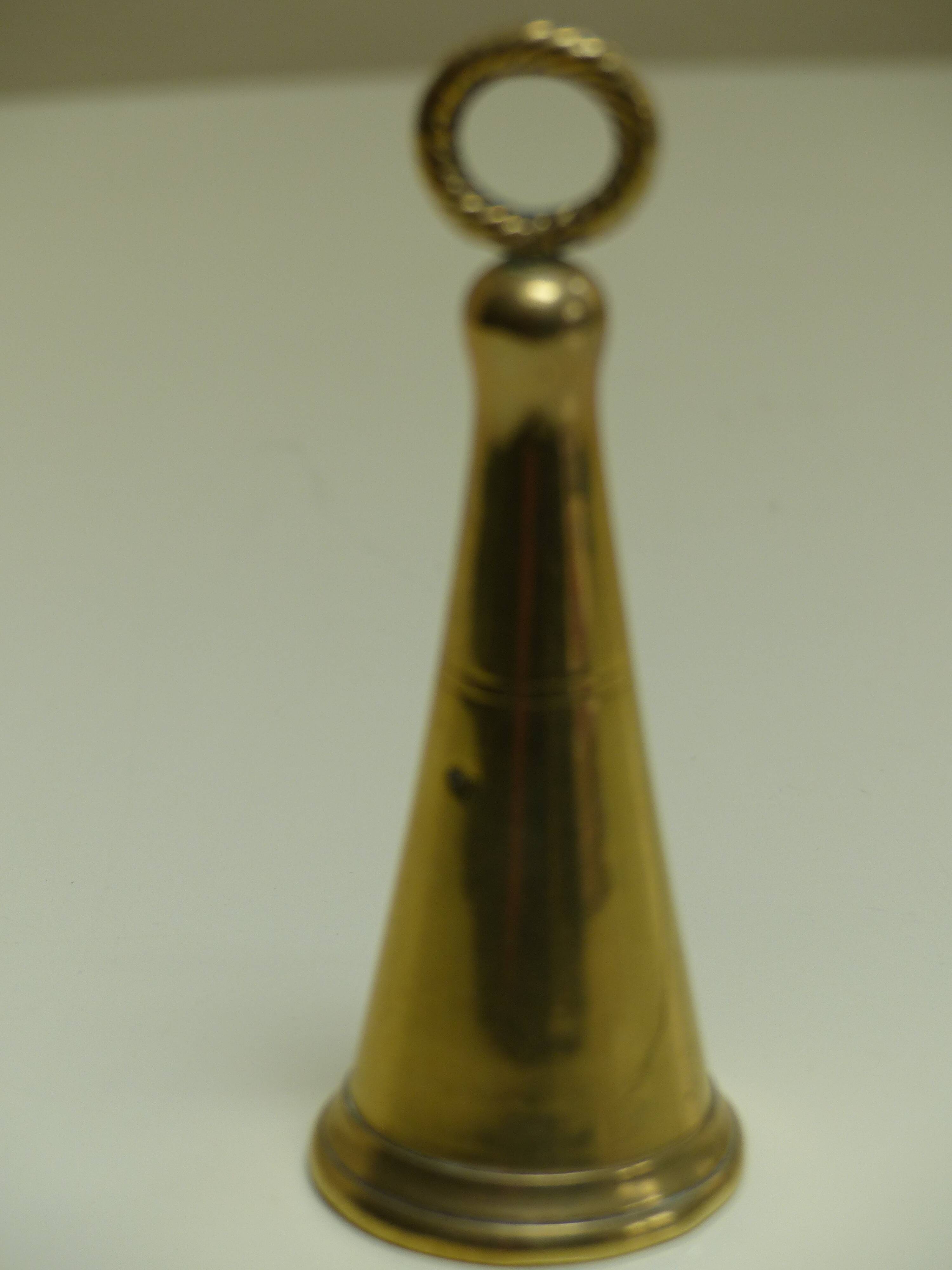 19° brass candle extinguisher