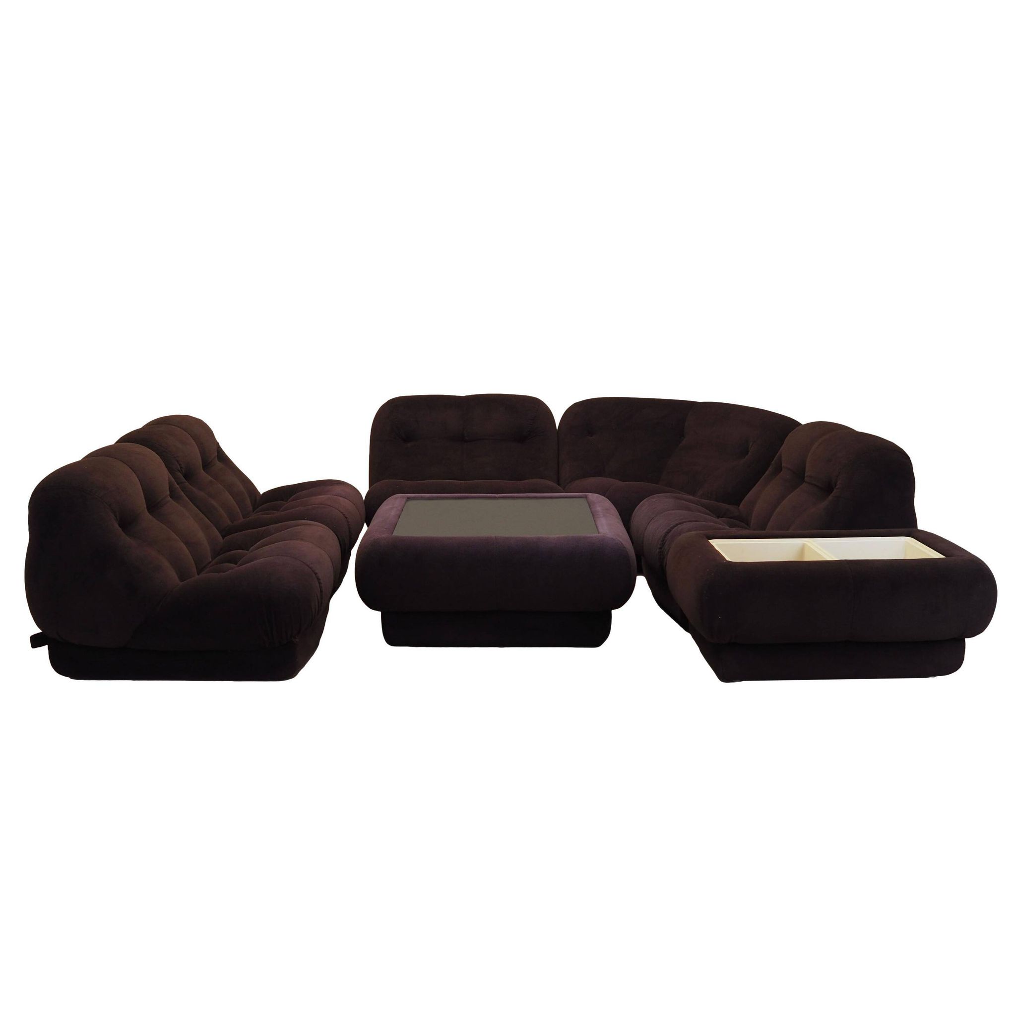 Living room set, Italian design, 1970s, designer: Rino Maturi, manufacturer