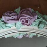 Antique mirror with roses
