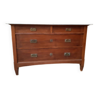 Marble top chest of drawers