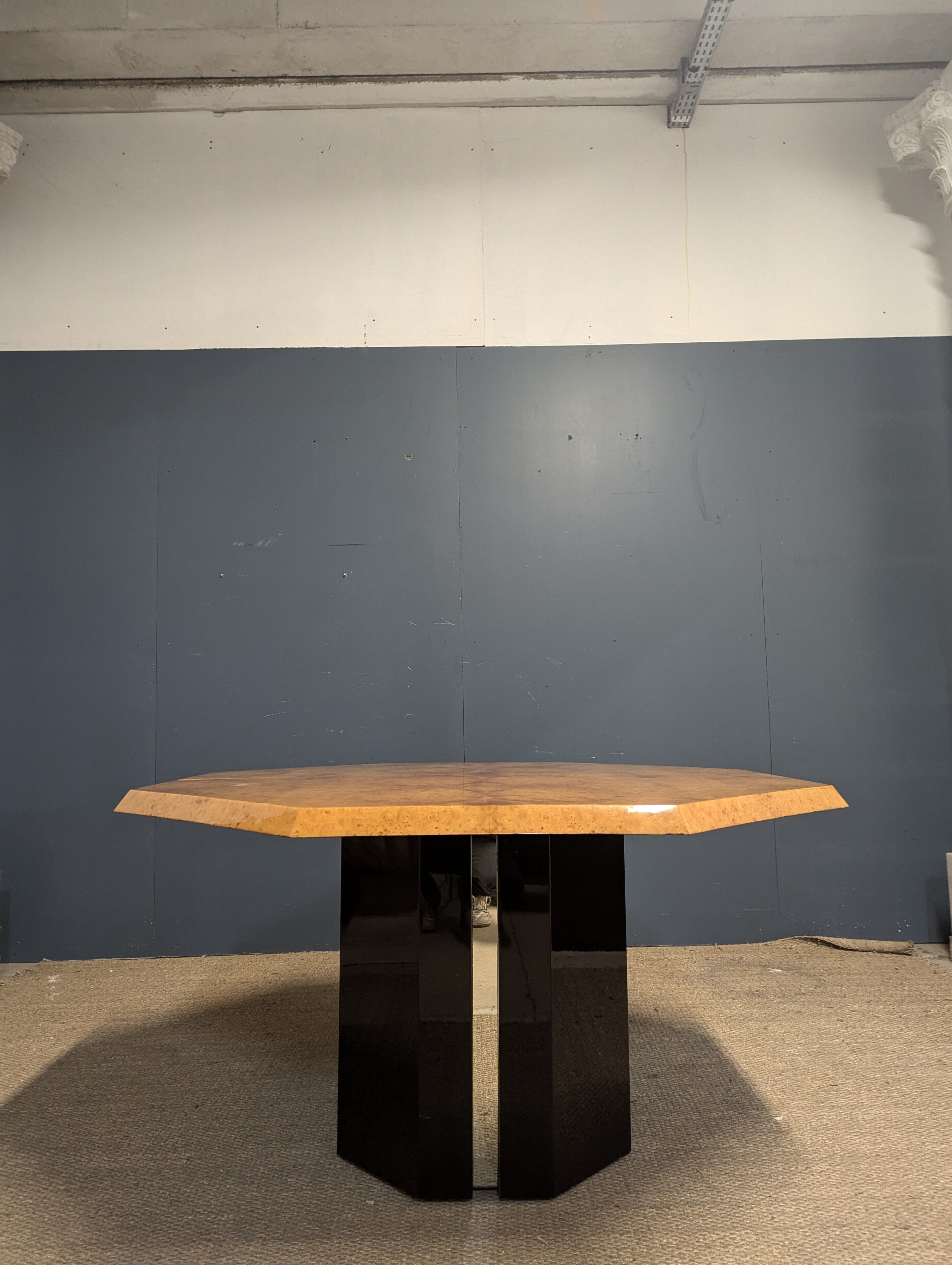 Elm burl table by Jean-Claude Mahey