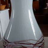 White Opaline Pop Art Ball Vase by Florence