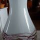 Vase boule en Opaline blanche pop art de Florence