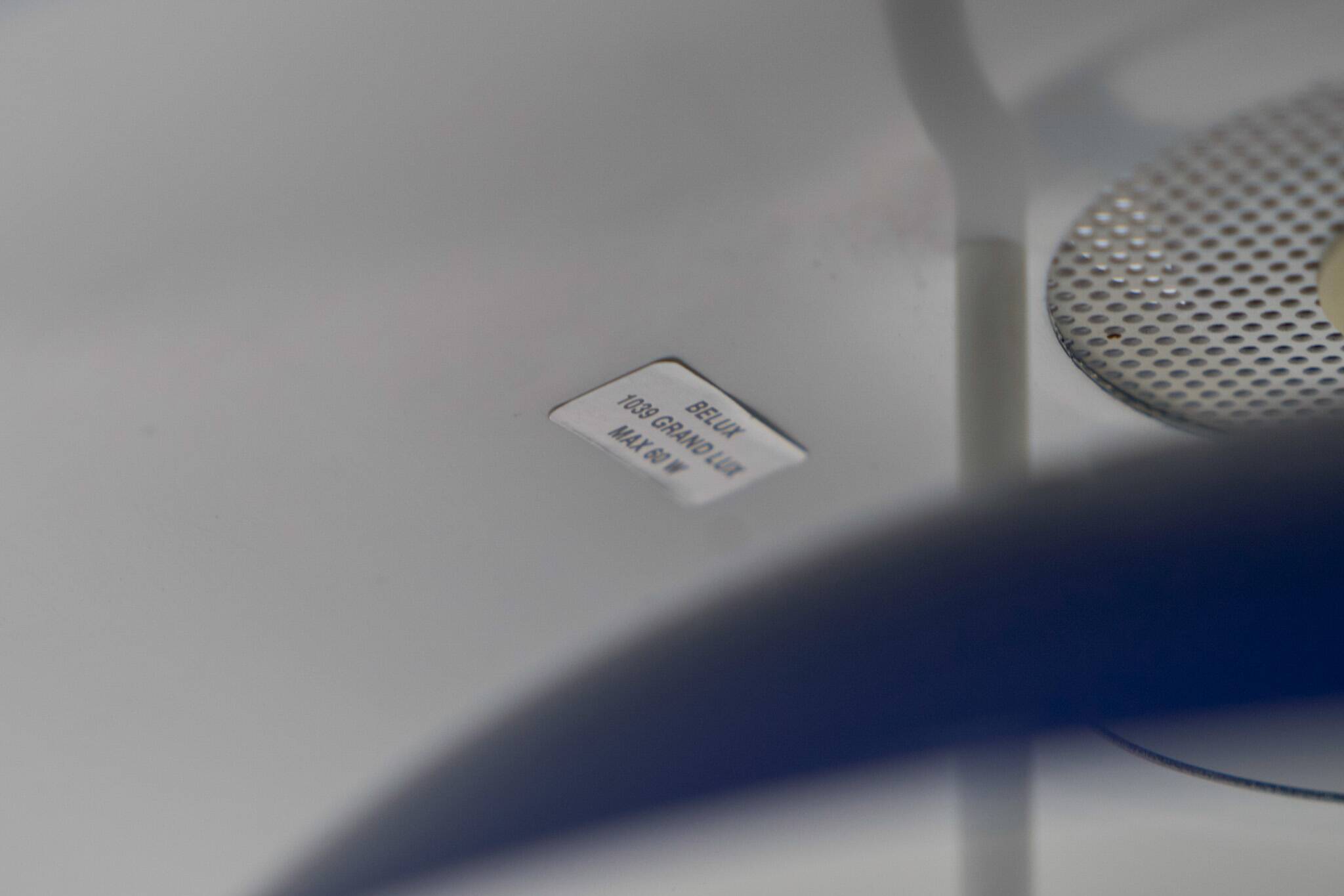 Elegant blue pendant light by Belux