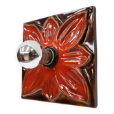 Vintage wandlamp keramiek jaren 60